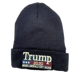 Hat Donald Trump 2020 Beanie Hat "Make Liberals Cry Again" Warm Lined Republican